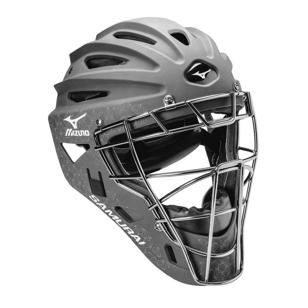 Womens Mizuno Samurai Fastpitch - G4 Softball Catcher’s Helmet Grey Philippines (ZYPNKV481)